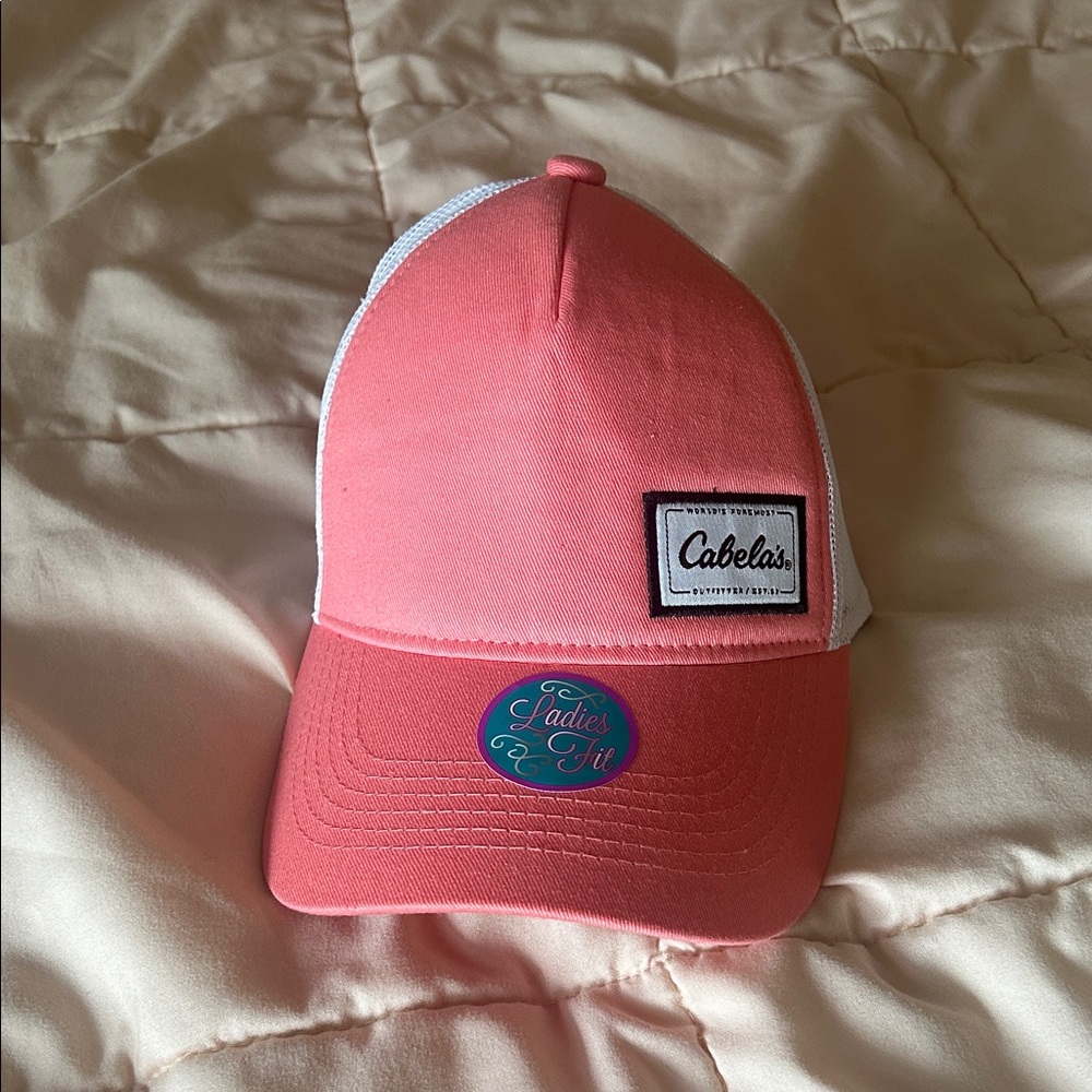 Cabela's Coral and White Cap